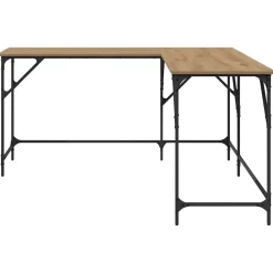 vidaXL Mobiliario De Oficina|Mesas-Escritorio Roble artesanal 149 x 149 x 75 cm