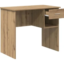 vidaXL Mobiliario De Oficina-Escritorio Roble artesanal 90 x 49 x 75 cm Madera de ingeniería