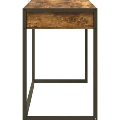 vidaXL Mobiliario De Oficina-Escritorio Roble Humo 100 x 50 x 75 cm Madera contrachapada