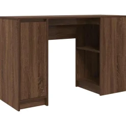 vidaXL Mobiliario De Oficina-Escritorio roble marrón 120x42x76 cm madera de ingeniería
