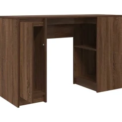 vidaXL Mobiliario De Oficina-Escritorio roble marrón 120x42x76 cm madera de ingeniería