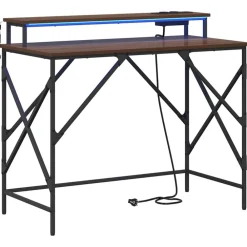 vidaXL Escritorio Roble Marrón 100 x 50 x 86,5 cm Madera de ingeniería Marrón roble