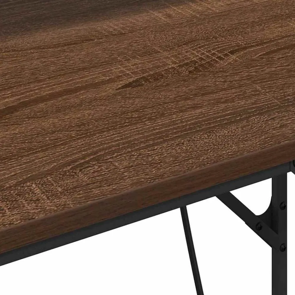 vidaXL Escritorio Roble Marrón 100 x 50 x 86,5 cm Madera de ingeniería Marrón roble