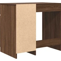 vidaXL Escritorio roble marrón 86x49x76 cm madera de ingeniería Marr&oacute;n roble Outlet