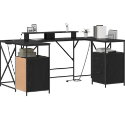 vidaXL Mobiliario De Oficina-Escritorio 182 x 101 x 87,5 cm Madera de ingeniería