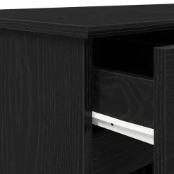 vidaXL Escritorio 140 x 49 x 76 cm Madera contrachapada Roble negro Outlet