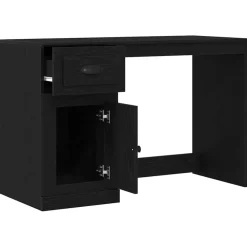 vidaXL Escritorio 50 x 115 x 75 cm Madera de ingeniería Roble negro New