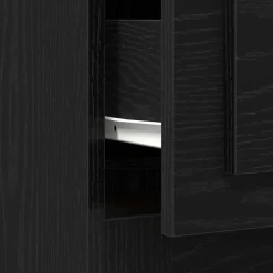 vidaXL Escritorio 50 x 115 x 75 cm Madera de ingeniería Roble negro New