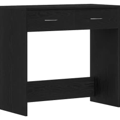 vidaXL Escritorio 80 x 40 x 75 cm Madera de ingeniería Roble negro Online