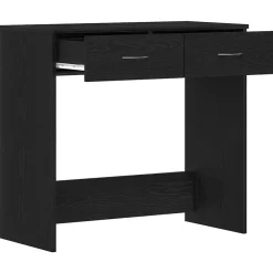 vidaXL Escritorio 80 x 40 x 75 cm Madera de ingeniería Roble negro Online