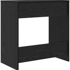 vidaXL Escritorio 77.5 x 43 x 79 cm Madera de ingeniería Roble negro Clearance