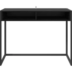 vidaXL Escritorio 100 x 50 x 75 cm Madera contrachapada Roble negro Sale