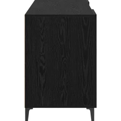 vidaXL Escritorio 140 x 50 x 75 cm Madera de ingeniería Roble negro New