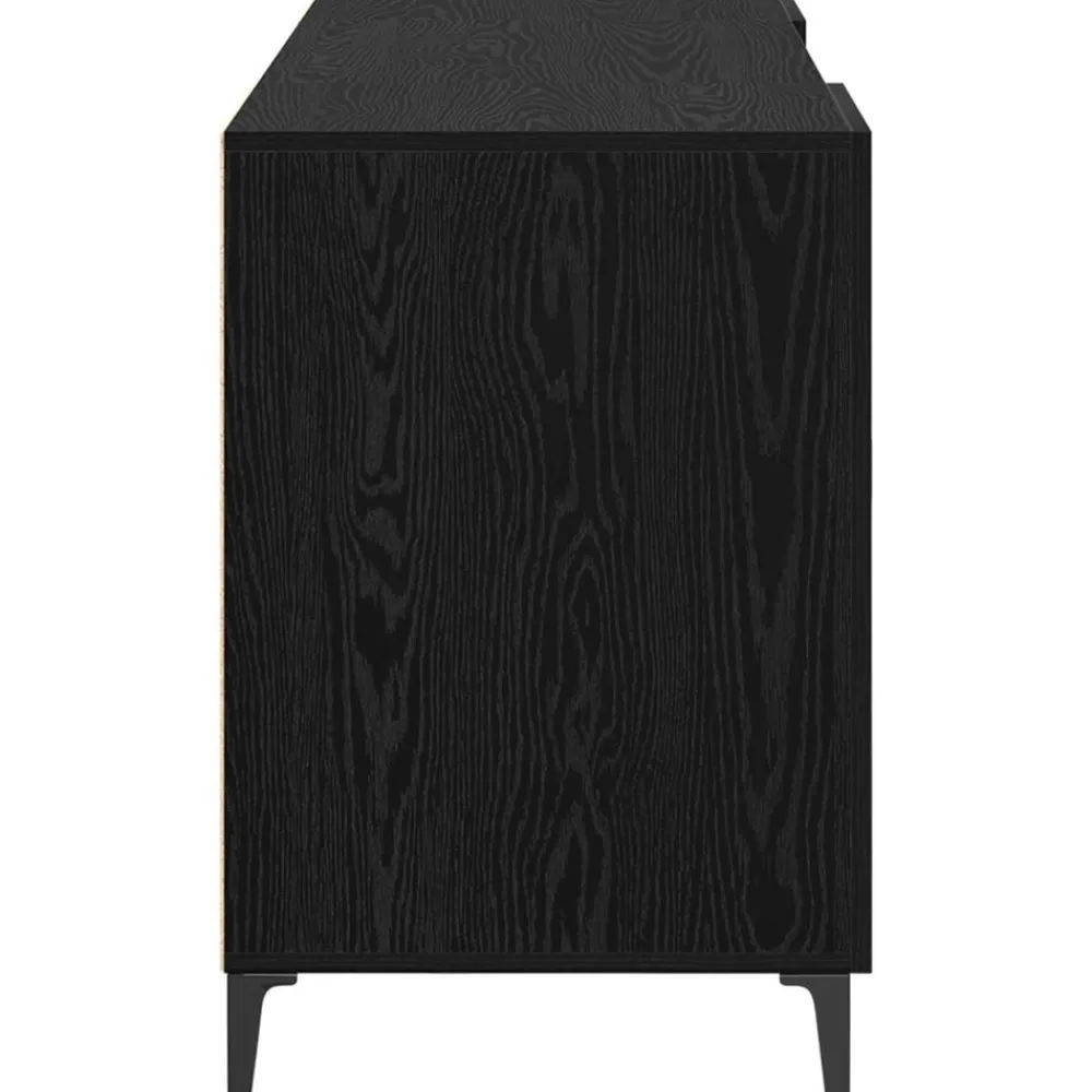 vidaXL Escritorio 140 x 50 x 75 cm Madera de ingeniería Roble negro New