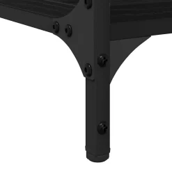 vidaXL Escritorio 140 x 50 x 75 cm Madera contrachapada Roble negro Best
