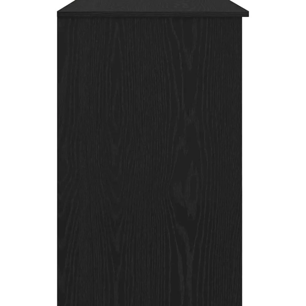 vidaXL Escritorio 86x49x76 cm madera de ingeniería Roble negro New