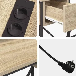 vidaXL Escritorio 120 x 79 x 86,5 cm Madera de ingeniería Roble Sonoma Sale