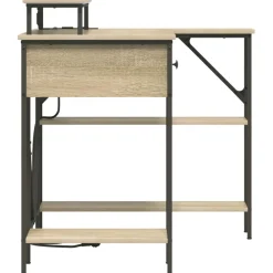 vidaXL Escritorio 120 x 79 x 86,5 cm Madera de ingeniería Roble Sonoma Sale