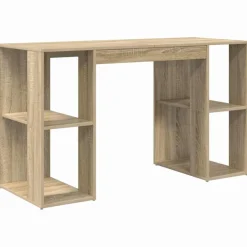 vidaXL Escritorio 130 x 50.5 x 75 cm Madera de ingeniería Roble Sonoma Best