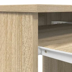 vidaXL Escritorio 86x49x76 cm madera de ingeniería Roble Sonoma New