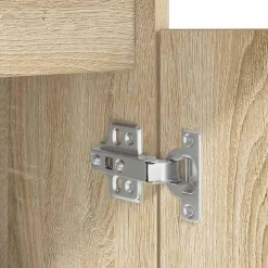 vidaXL Escritorio 86x49x76 cm madera de ingeniería Roble Sonoma New