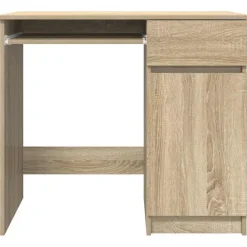 vidaXL Escritorio 86x49x76 cm madera de ingeniería Roble Sonoma New