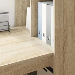 vidaXL Escritorio 122 x 67 x 145 cm Madera de ingeniería Roble Sonoma Hot