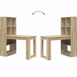 vidaXL Escritorio 122 x 67 x 145 cm Madera de ingeniería Roble Sonoma Hot