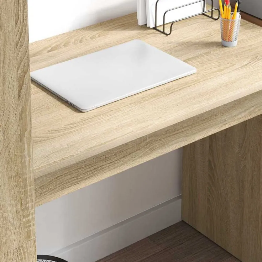vidaXL Mobiliario De Oficina-Escritorio 113 x 54 x 120 cm Madera de ingeniería