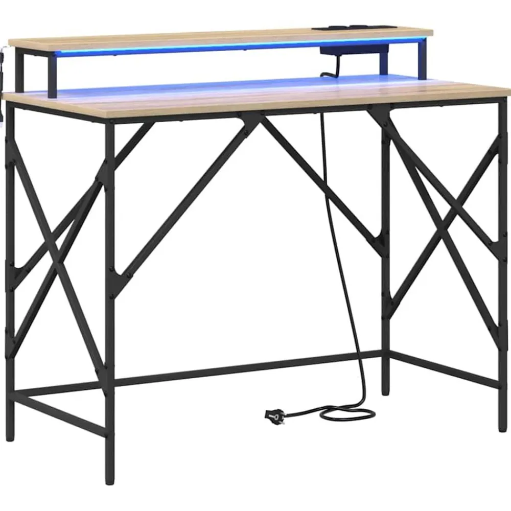 vidaXL Mobiliario De Oficina-Escritorio 100 x 50 x 86,5 cm Madera de ingeniería