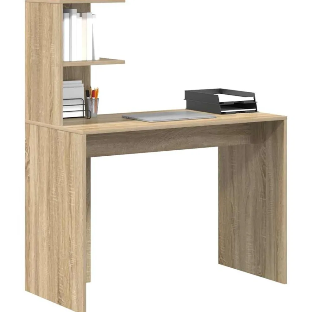 vidaXL Mobiliario De Oficina-Escritorio 102 x 50 x 124 cm Madera contrachapada