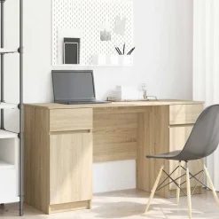 vidaXL Escritorio 140 x 49 x 76 cm Madera contrachapada Roble Sonoma Hot