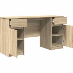 vidaXL Escritorio 140 x 49 x 76 cm Madera contrachapada Roble Sonoma Hot