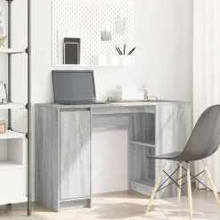 vidaXL Escritorio Sonoma gris 120x42x76 cm madera de ingeniería Gris sonoma Outlet