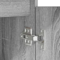 vidaXL Mobiliario De Oficina-Escritorio Sonoma gris 86x49x76 cm madera de ingeniería