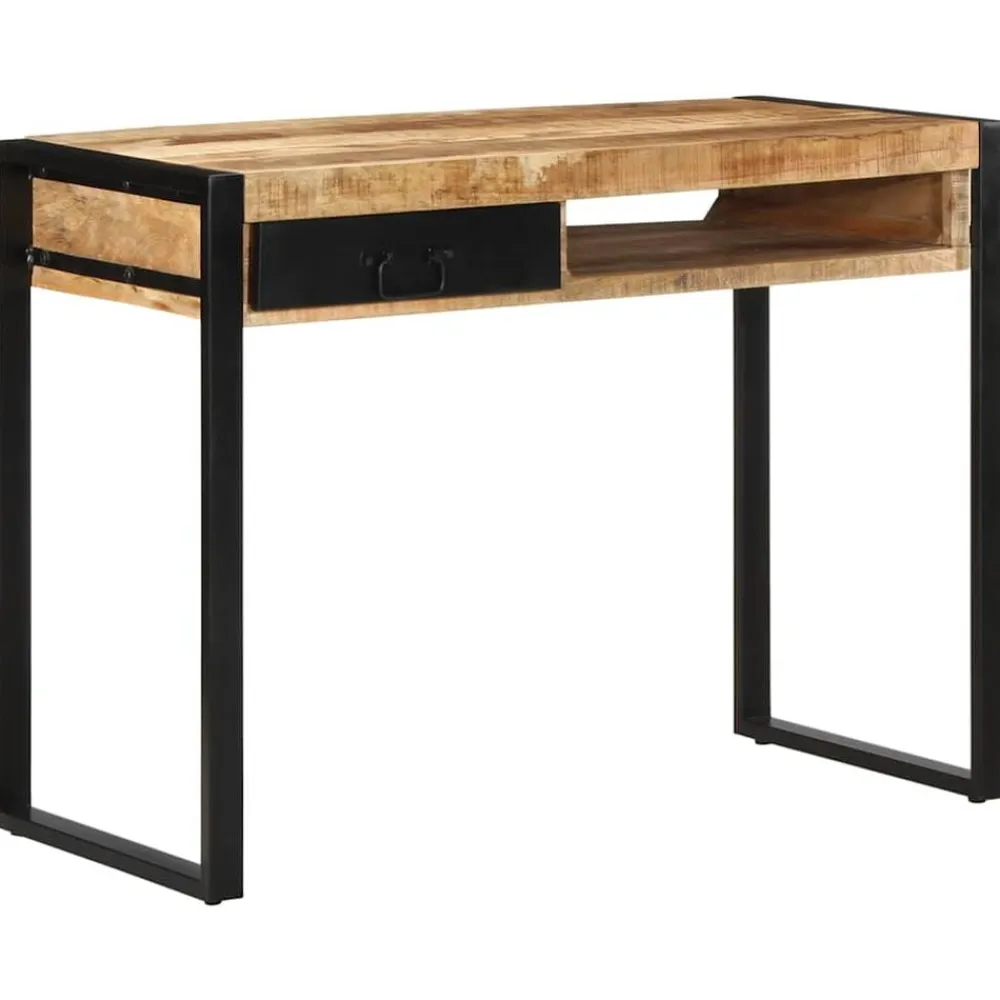 vidaXL Escritorio 100x50x75 cm madera maciza mango Clearance