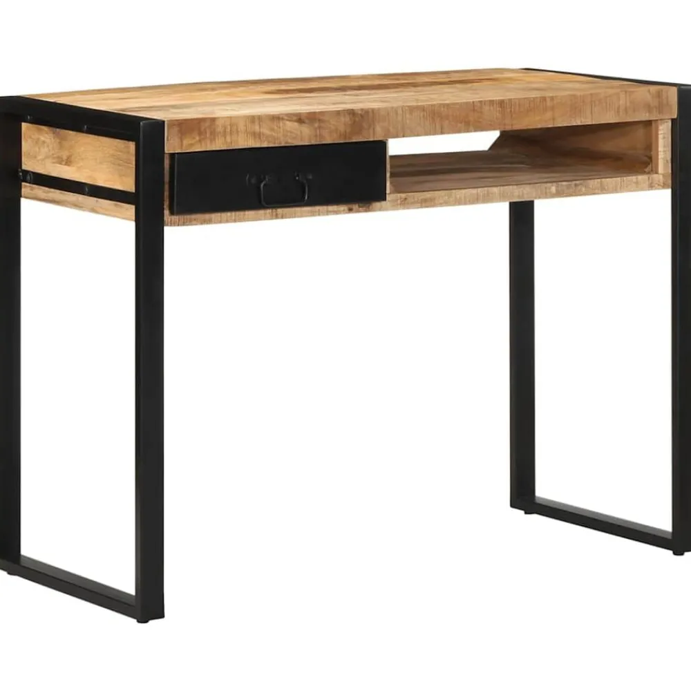 vidaXL Escritorio 100x50x75 cm madera maciza mango Clearance