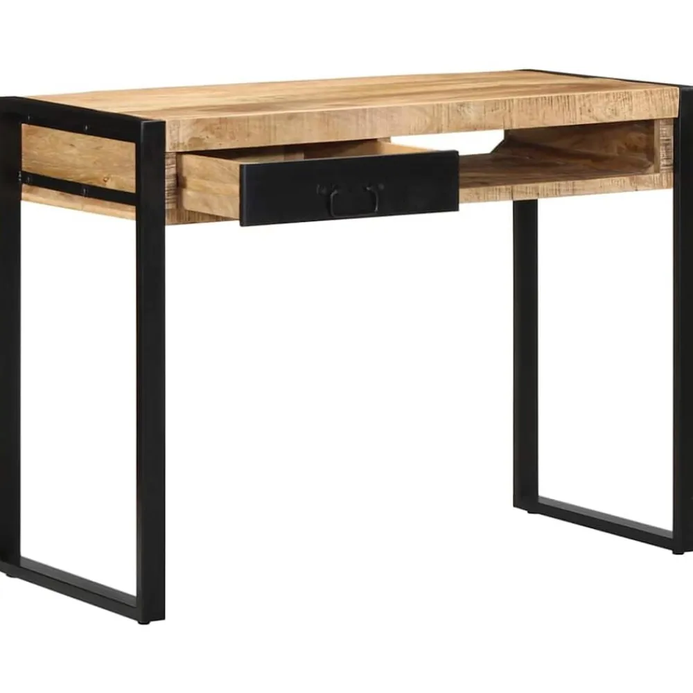 vidaXL Escritorio 100x50x75 cm madera maciza mango Clearance