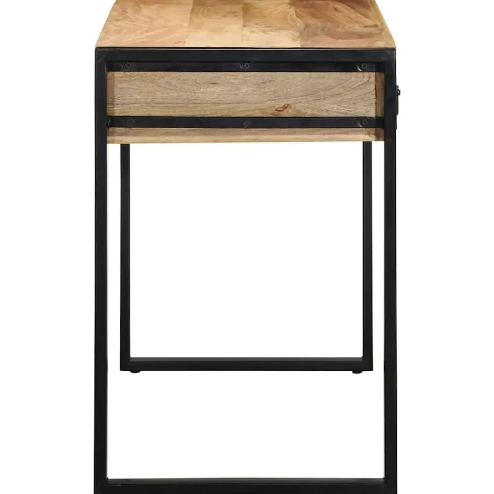 vidaXL Escritorio 100x50x75 cm madera maciza mango Clearance