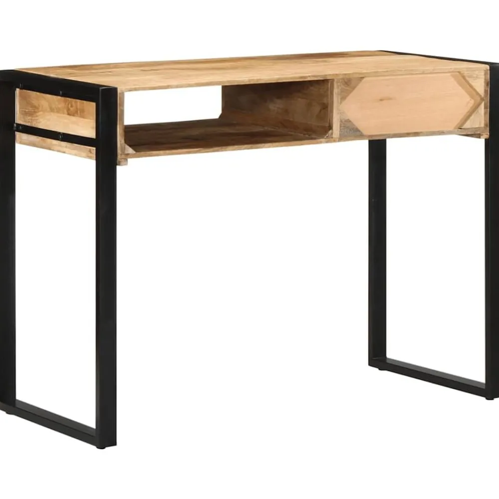 vidaXL Escritorio 100x50x75 cm madera maciza mango Clearance