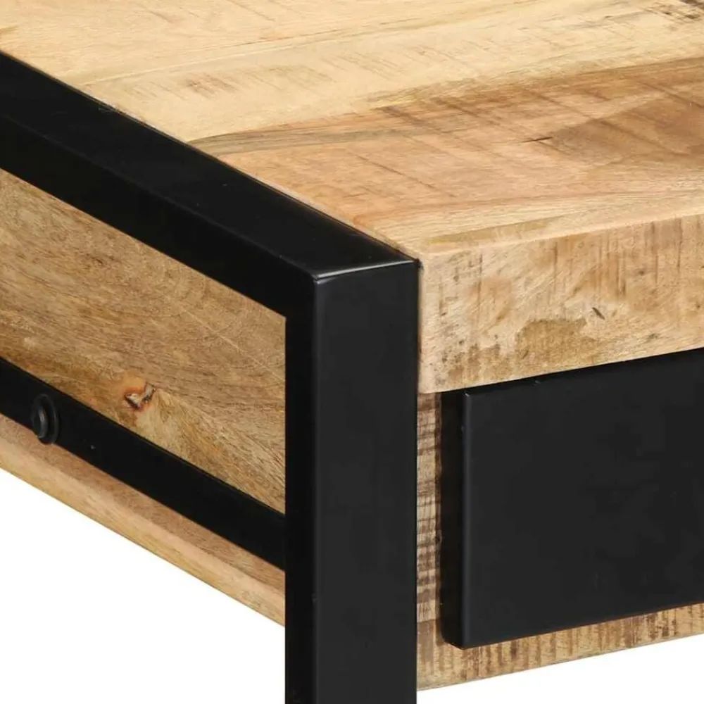 vidaXL Escritorio 100x50x75 cm madera maciza mango Clearance