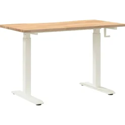 vidaXL Mobiliario De Oficina-Escritorio 120 x 60 cm Madera de Roble Sólido
