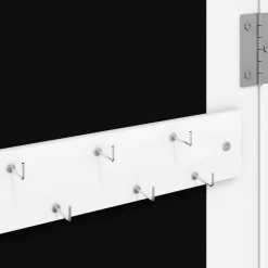 vidaXL Decoración-Espejo con joyero y luces LED para pared