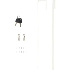 vidaXL Espejo con joyero y luces LED para pared Negro Clearance