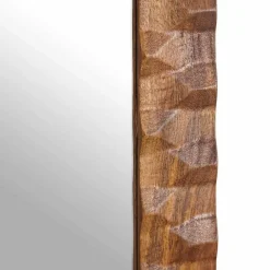 vidaXL Espejo de baño Acabado de Acacia Marrón 50 x 70 x 2,5 cm Acabado marr&oacute;n de acacia Clearance