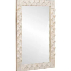 vidaXL Conjuntos De Muebles-Espejo de baño con espejo Acabado de Lavado 50 x 70 x 2,5 cm