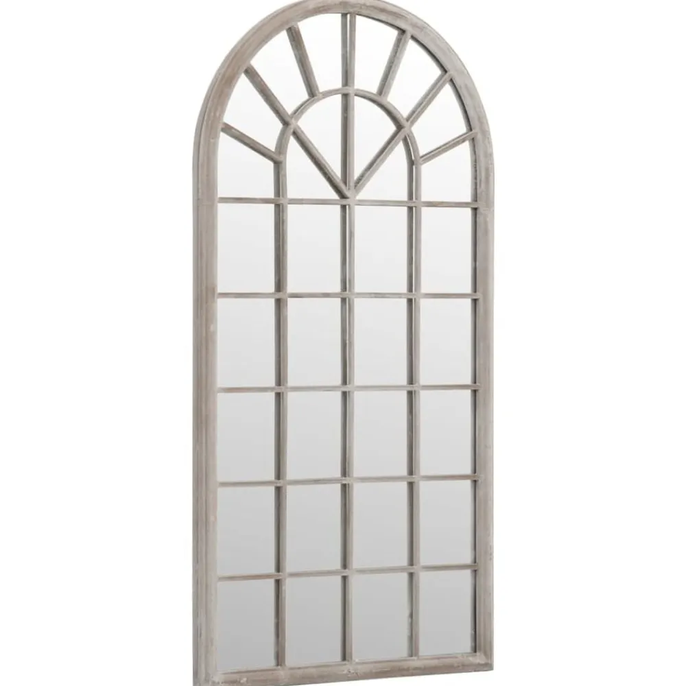 vidaXL Espejo de jardín hierro color para uso exterior 90x45 cm Arena New
