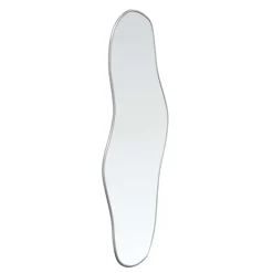 vidaXL Espejo de pared 60x25 cm Plateado New