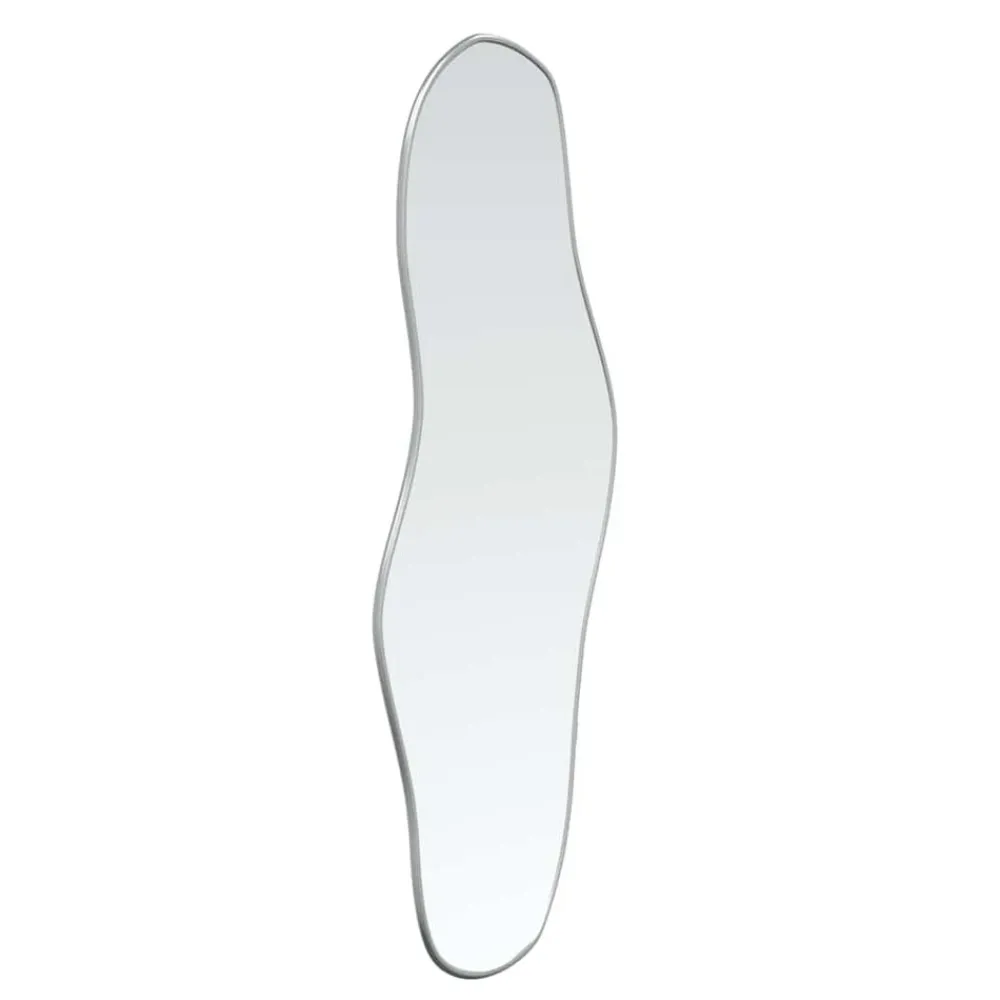 vidaXL Espejo de pared 60x25 cm Plateado New