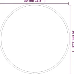 vidaXL Decoración-Espejo de pared redondo Ø 30 cm